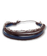Multi-String Handmade Silver Braided Chain Bracelet
