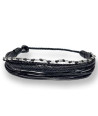 Handmade Multi-String Bracelet with Sterling Silver Elements