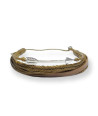 Handmade Multi-String Bracelet with Silver Arrow