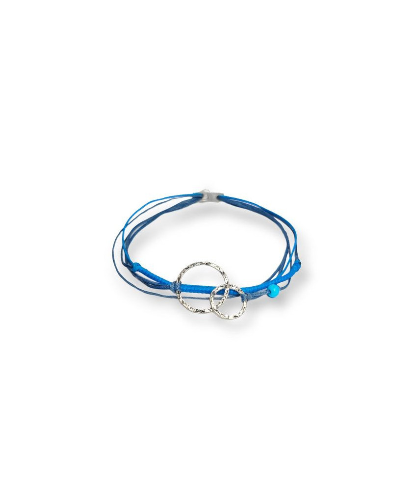 Handmade Bracelet with Double Forged Rings