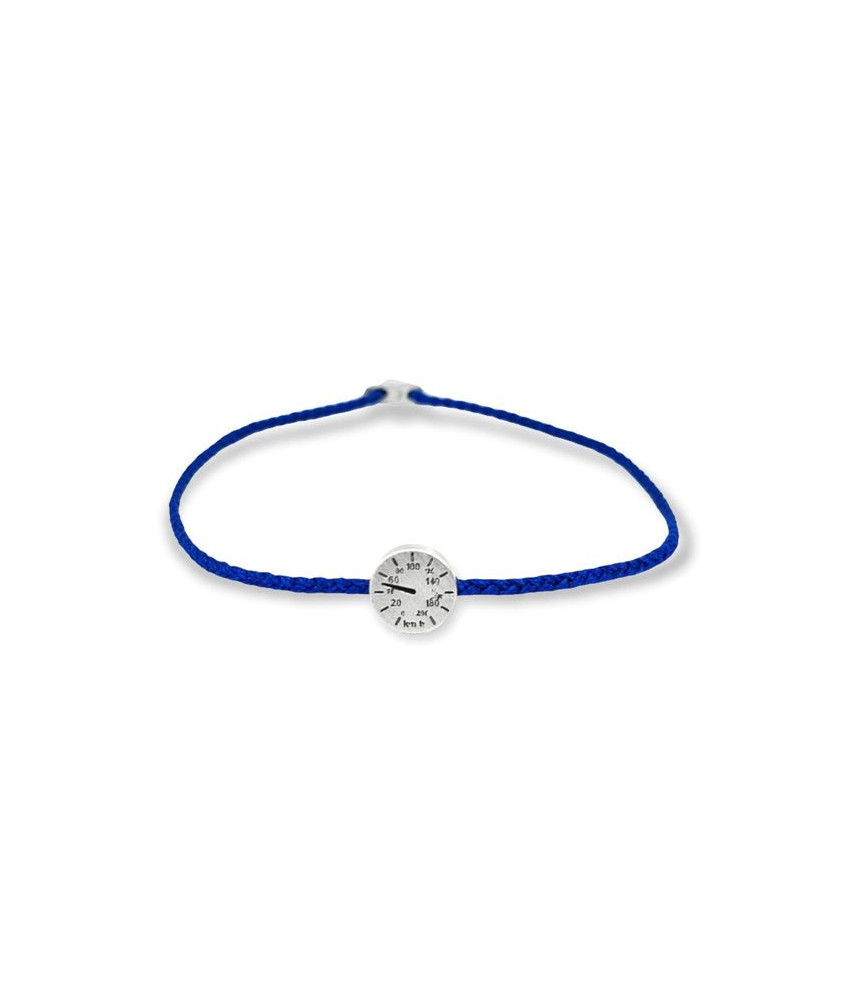 Handmade Bracelet with Silver Tachometer