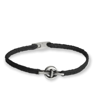 Handmade Silver Bracelet with Cross in a Circle