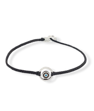 Handmade Bracelet with Eye and Perforated Circular Outline