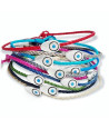 Handmade Bracelet with Silver Teardrop Eye