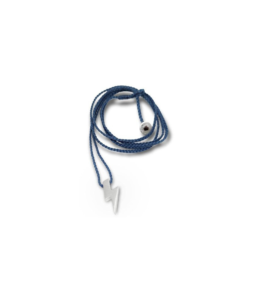 Handmade Silver Lightning Necklace