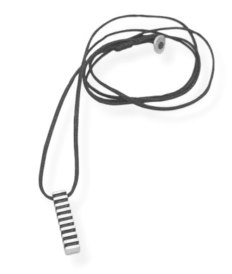 Χειροποίητο Κολιέ με Ασημένια Μπάρα Skyscraper