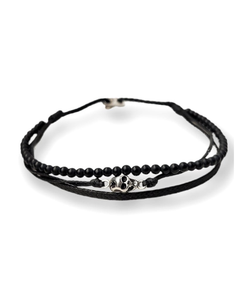 Bracelet with a miniature skull