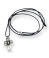 Handmade Νecklace Cross Necklace with Bar