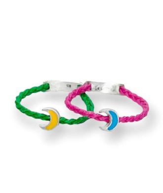 Handmade Silver Ring Candlestick Moon 3D