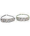 Minimalist Handmade Bracelet with Crafted Silver Elements