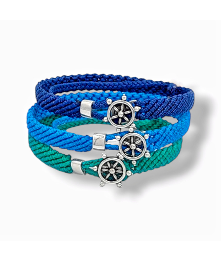 Handmade Bracelet with Miniature Steering Wheel