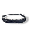 Multi-String Handmade Silver Braided Chain Bracelet