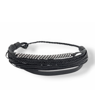 Handmade Bracelet with Silver Twisted Identity