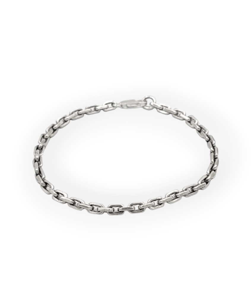 Handmade Silver Chain with Mixed Weave