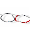 Handmade Rosary Bracelet with Silver Almond Eye