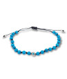 Handmade Rosary Bracelet with Round Small Silver Eye