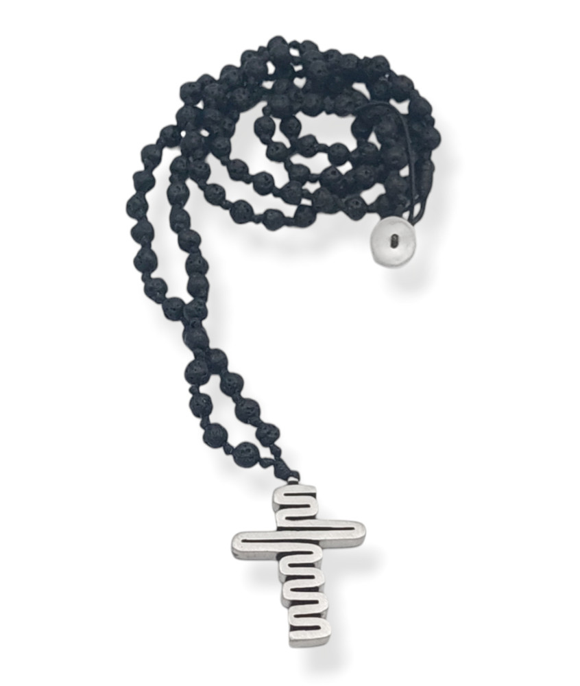 Χειροποίητο Ροζάριο Σταυρός Στροφή