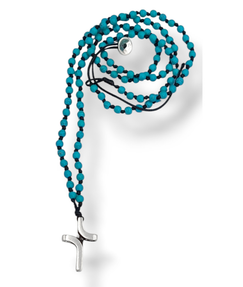 Handmade Rosary Cross with Curves