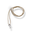 Handmade Necklace with Silver Cross, Perforated, Forged