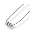 Handmade Silver Meander Necklace