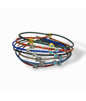 Ασημένιο Χειροποιητο Γούρι 26 με Στρογγυλό Μάτι