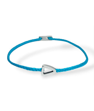Elegant Handmade Silver Bracelet with Geometric Triangle