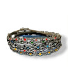 Handmade Bracelet with Silver Eyes with Enamel