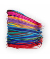 Handmade Silver Bracelet with Forged Table and Wax Thread