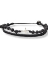 Handmade Double Bracelet with Rosary Cross